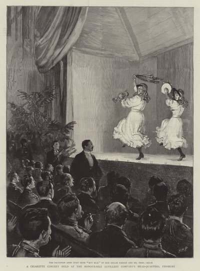 Ein Zigarettenkonzert im Hauptquartier der Honourable Artillery Company, Finsbury von Henry Marriott Paget