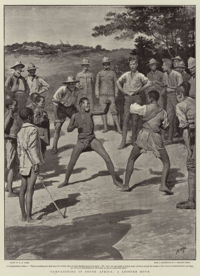 Kampagne in Südafrika, eine Freizeitstunde von Henry Marriott Paget