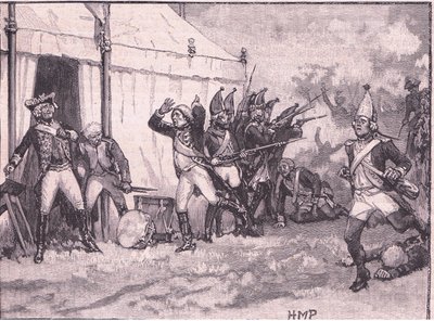 Überraschung für Friedrich bei Hochkirch AD 1758 von Henry Marriott Paget