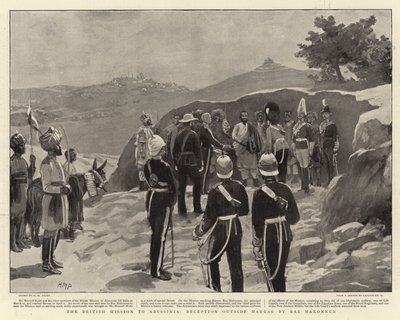 Die britische Mission nach Abessinien, Empfang außerhalb von Harrar durch Ras Makonnen von Henry Marriott Paget
