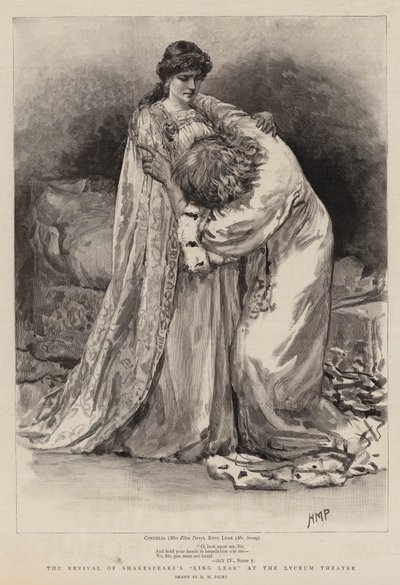 Die Wiederbelebung von Shakespeares König Lear im Lyceum Theatre von Henry Marriott Paget