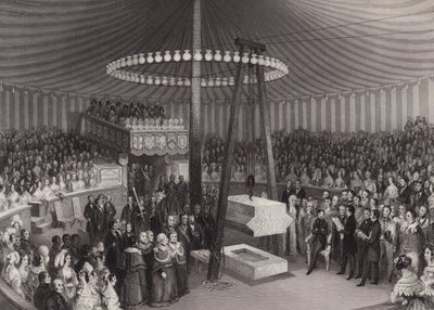 Zeremonie der Grundsteinlegung der neuen Royal Exchange durch Albert, Prinzgemahl, Stadt London von Henry Melville