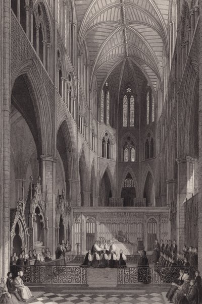 Weihe von Kolonialbischöfen in der Westminster Abbey, London von Henry Melville