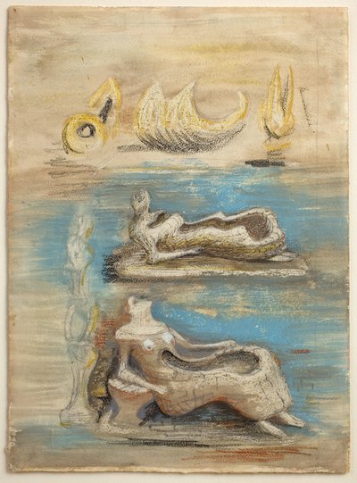 Ein Land: Seine Linien folgen dem Leben zurück in den Stein von Henry Moore