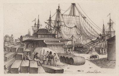 Londoner Docks von Henry Moses