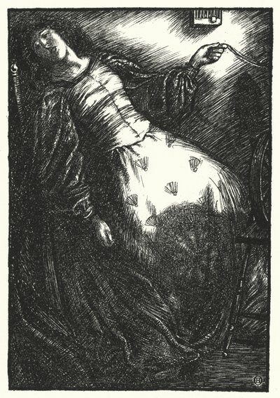 Matthew Arnold Gedicht: Der verlassene Meermann (Gravur) von Henry Ospovat