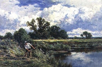 Der Fluss Lea, in der Nähe von Broxbourne in Hertfordshire von Henry Parker