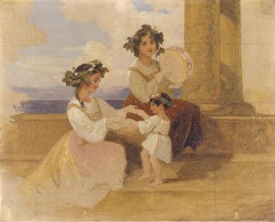 Bäuerinnen - Sorrent, ca. 1870 von Henry Penry Williams