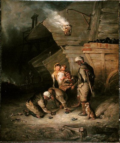 Bergleute spielen Quoits von Henry Perlee Parker