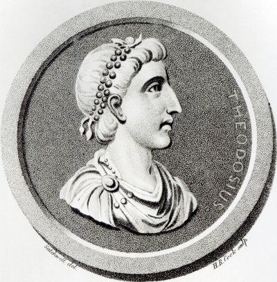 Porträt von Theodosius, aus 