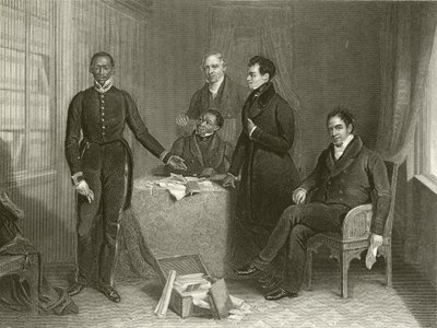 Jan Tzatzoe, Andries Stoffles, Rev Dr Philip und Rev Mess Read, Senior und Junior von Henry Room