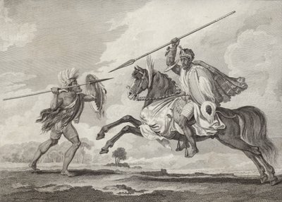Fit Aurari Zogo greift einen Fußsoldaten an, Äthiopien von Henry Salt
