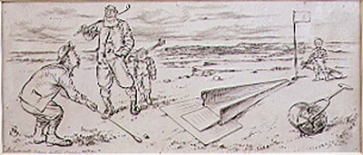Der geführte Golfer, Illustration aus der Zeitschrift 