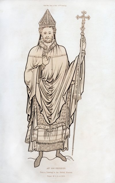 Ein Erzbischof, spätes 12. Jahrhundert, 1843 von Henry Shaw