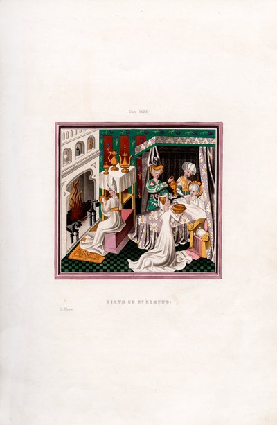 Geburt von St. Edmund, 1433, 1843 von Henry Shaw