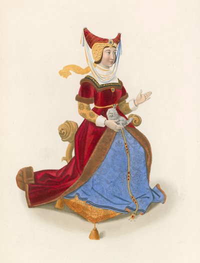 Constancia, Herzogin von Lancaster, Ehefrau von John of Gaunt, um 1525 von Henry Shaw