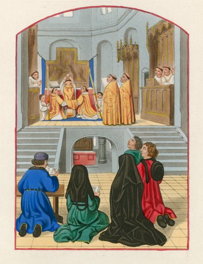 Erhebung der Hostie, ca. 1500 von Henry Shaw