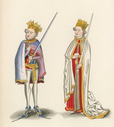 König Johann und König Heinrich I., um 1440 von Henry Shaw