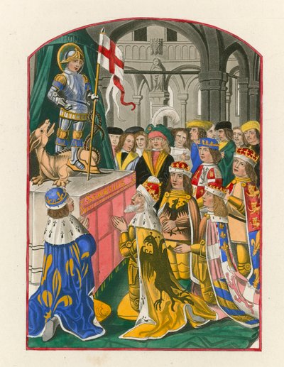 Die Herrscher Europas verehren den heiligen Georg, Ende des 15. Jahrhunderts von Henry Shaw