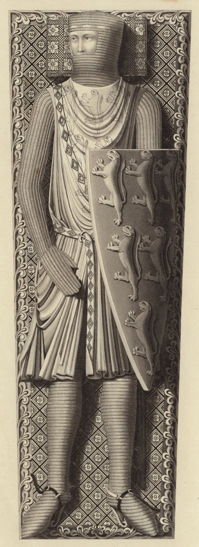 William Longuespee, erster Earl of Salisbury, ca. 1226 von Henry Shaw