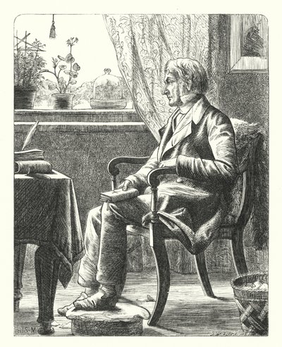 Ein Vater liest die Bibel von Henry Stacey (after) Marks