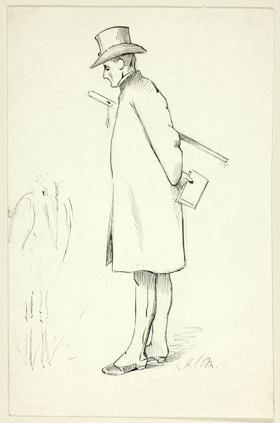 Studie für Figur in Bischofsvisitation von Henry Stacy Marks