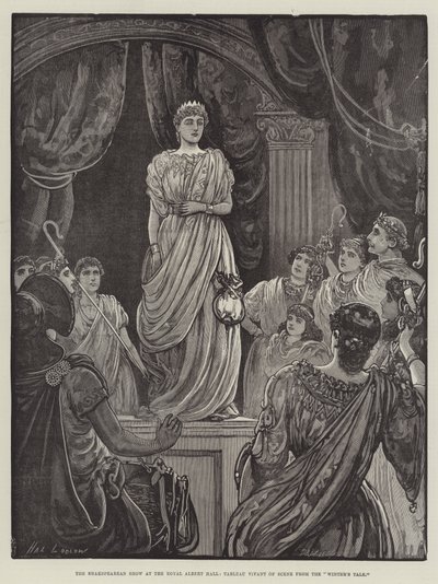 Die Shakespeare-Show in der Royal Albert Hall, Tableau Vivant einer Szene aus 