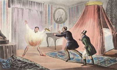 "Verdammt dieses Schluckauf!" von Henry Thomas (after) Alken