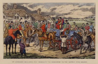 Illustration für Jorrocks’ Jaunts and Jollities (Farblithografie) von Henry Thomas (after) Alken
