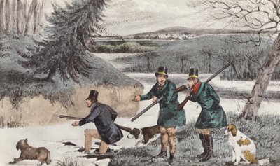 Mytton schießt im Winter von Henry Thomas (after) Alken