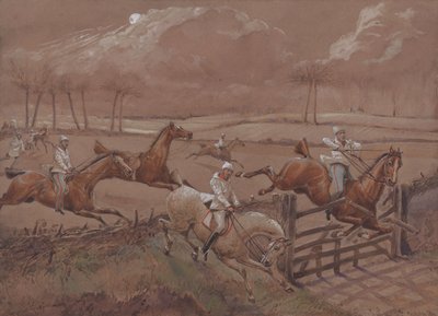 Die Nachtreiter von Nacton: Das letzte Feld nahe Nacton Heath von Henry Thomas Alken
