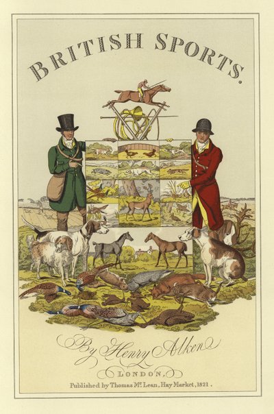 Titelseite von British Sports von Henry Alken von Henry Thomas Alken