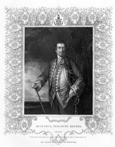 Augustus Keppel, Viscount Keppel, 1725-1786, 19. Jahrhundert von Henry Thomas Ryall
