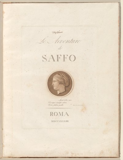 Le Avventure di Saffo von Henry Tresham