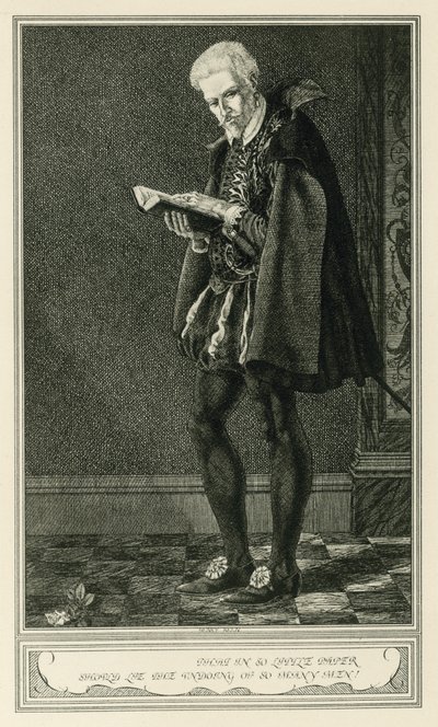 Frontispiz für Die Herzogin von Malfi und Der weiße Teufel von John Webster von Henry Weston Keen