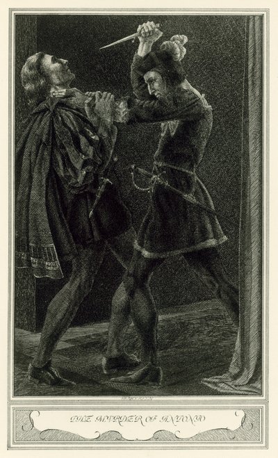 Die Herzogin von Malfi von John Webster: Der Mord an Antonio von Henry Weston Keen