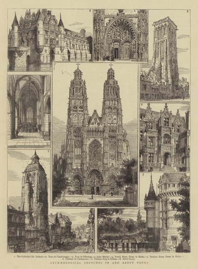 Archäologische Skizzen in und um Tours von Henry William Brewer