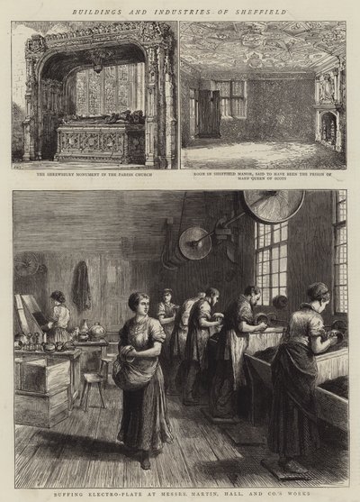 Gebäude und Industrien von Sheffield von Henry William Brewer