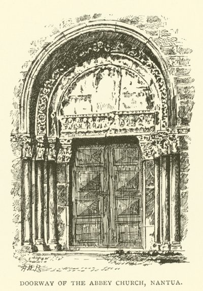 Tür des Abteikirche, Nantua (Gravur) von Henry William Brewer
