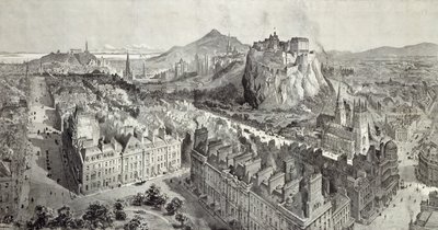 Edinburgh, graviert von H.W. Brewer und T. Griffiths von Henry William Brewer