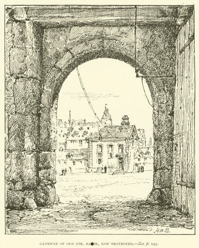 Tor des alten Ste Barbe, jetzt zerstört von Henry William Brewer