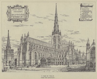Alte St. Pauls, vom Nordosten von Henry William Brewer