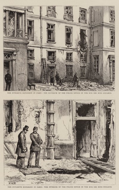 Die Dynamitexplosion in Paris von Henry William Brewer