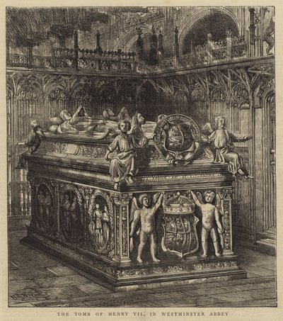 Das Grab von Heinrich VII. in der Westminster Abbey von Henry William Brewer