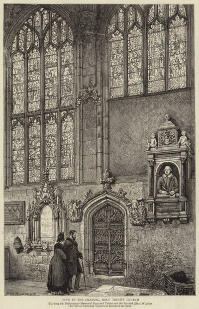 Ansicht im Chor, Heilige Dreifaltigkeitskirche von Henry William Brewer