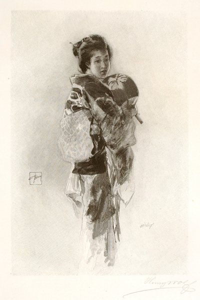 Japanisches Mädchen (Die Musmee) von Henry Wolf