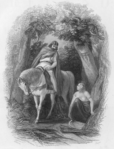 Cormac, Hochkönig von Irland, und Eithne Taebfada von Henry after Warren