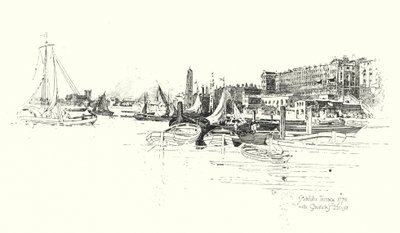 Adelphi Terrace, London von Herbert (after) Railton
