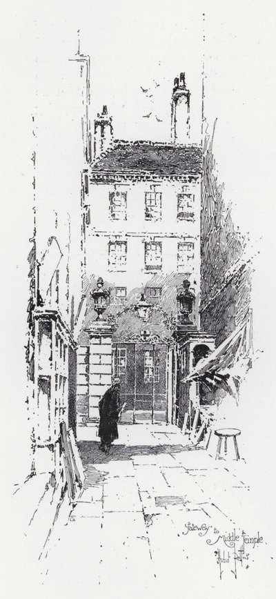 Tor zum Middle Temple von Herbert (after) Railton