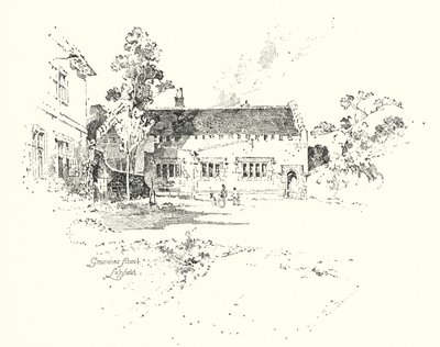 Grammar School, Lichfield, wo Dr. Johnson zur Schule ging von Herbert (after) Railton